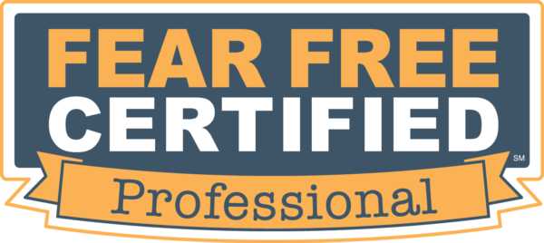 Groomers at Tucker Pup's are Fear Free Certified